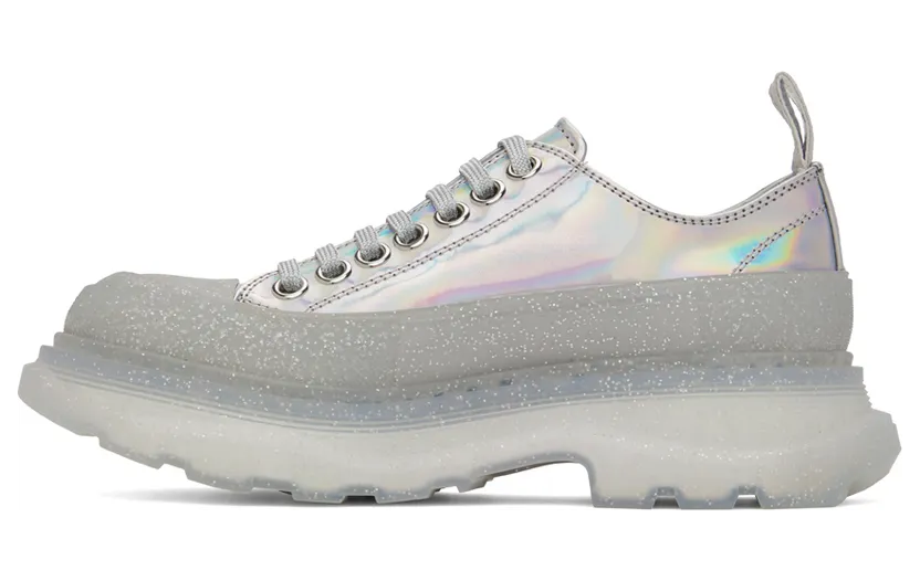 Alexander McQueen Silver Tread Slick Sneakers (697079W4T71) (3)