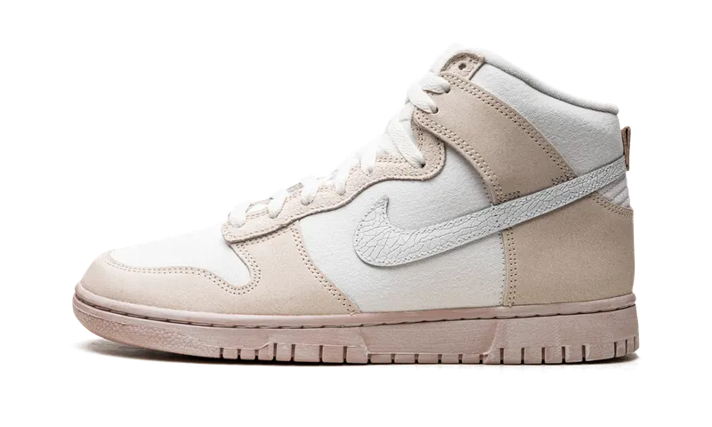 Nike Dunk High Retro PRM “Cracked Leather Swoosh” (DV0822-100)