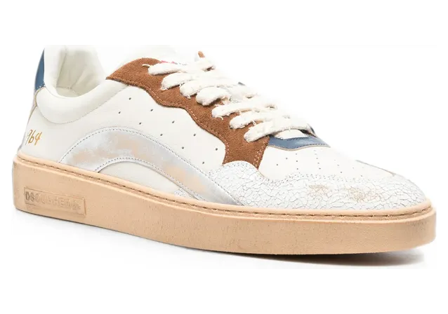 Dsquared2 Distressed Panelled “White/Blue” (SNM0494 01509031 M4293) (3)