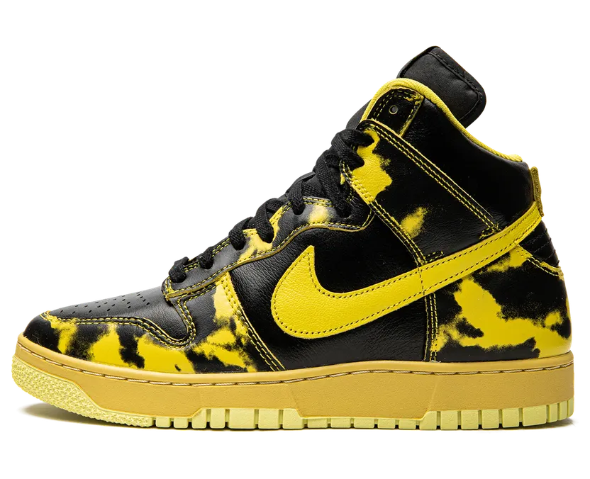 Nike Dunk High 1985 Yellow Acid Wash (DD9404-001)
