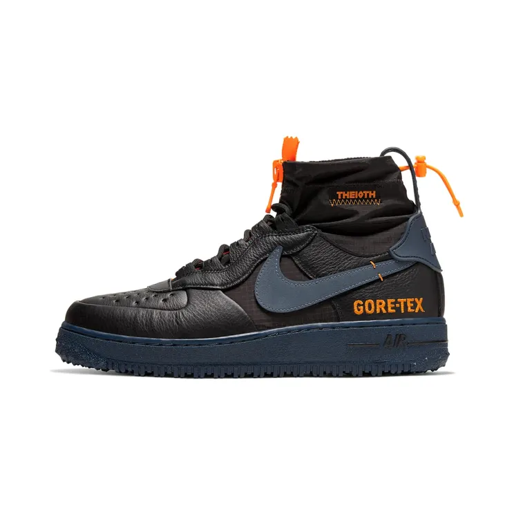Nike Air Force 1 WTR GTX Gore-Tex – “Black / Bright Ceramic / Clear / Thunder Blue” (CQ7211-001)