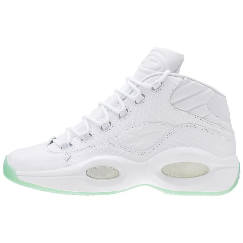 Reebok Question Mid White Mint Glow White/Mint Glow (Other Brands Reebok)
