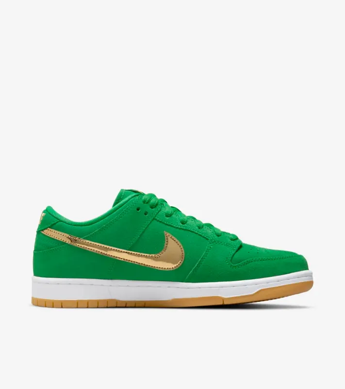 Nike SB Dunk Low Pro St. Patricks Day – “Green / White / Black / Gold” (BQ6817-303)