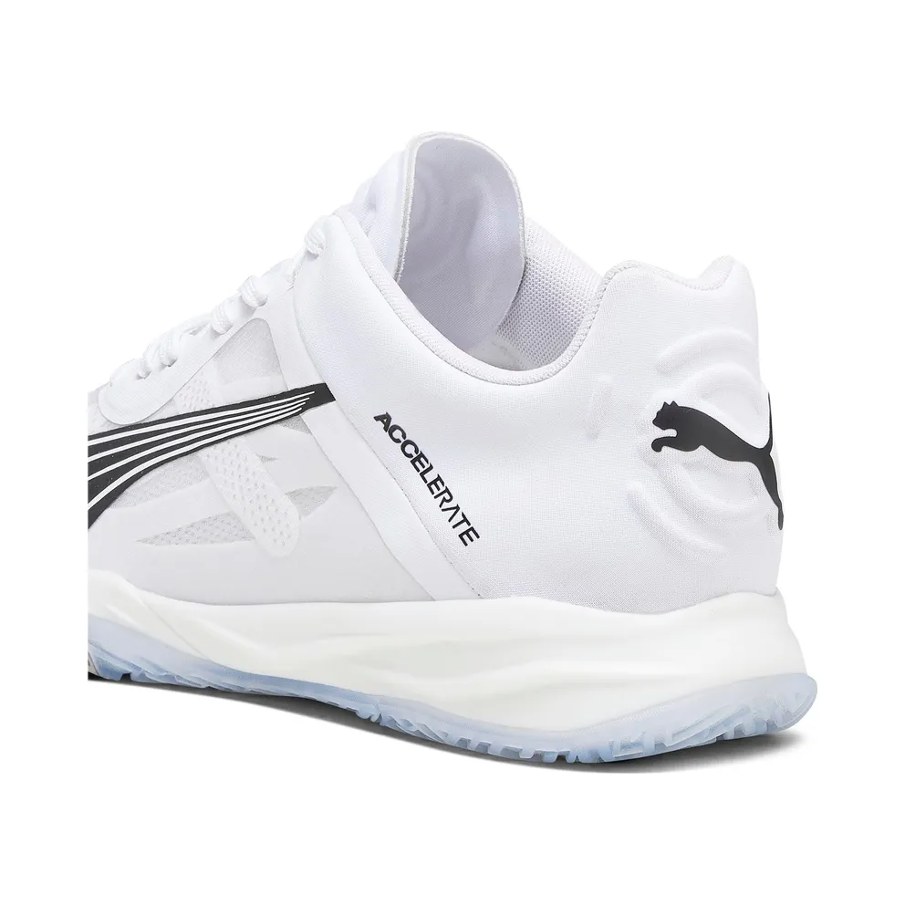 Puma Accelerate NITRO SQD Indoor Shoes White/Black/Grey (107293-03)
