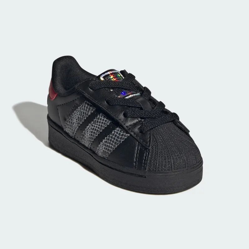 adidas Superstar LED Lights Comfort Closure Core Black Red (IH6392)