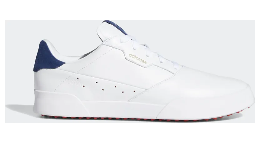 adidas Adicross Retro Golfschoenen Cloud White / Silver Metallic / Tech Indigo (EE9164)