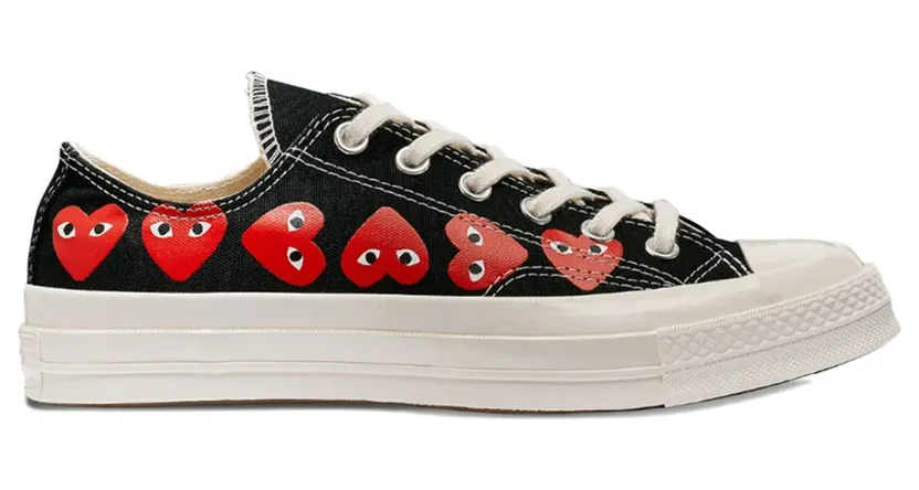 Comme Des Garçons Play x Converse Chuck 70 Sneakers mit Herz-Print – Schwarz (AZK126051)