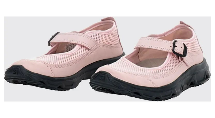 Salomon RX Marie-Jeanne Sneakers in Mesh and Leather Pink (L49206700700)