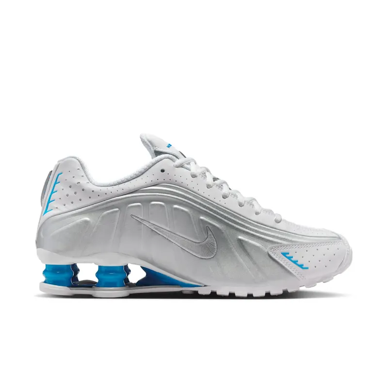 Nike Shox R4 White Blue Hero Silver (AR3565-105)