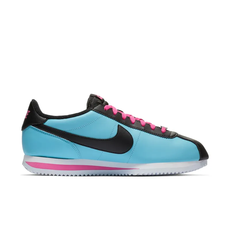Nike Cortez Basic Leather South Beach Blue Gale/Black-Laser Fuchsia (BV2527-400)