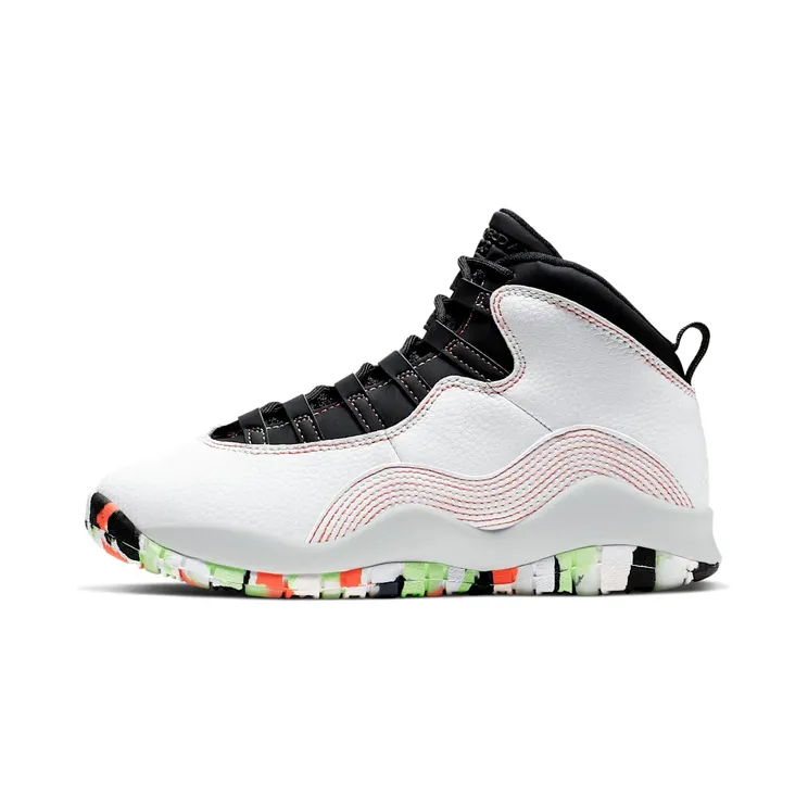 Jordan 10 Retro White Barely Volt Ember Glow (GS)