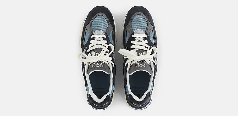 New Balance Navy 990V2 Sneakers – “Navy / Castlerock” (M990TB2)
