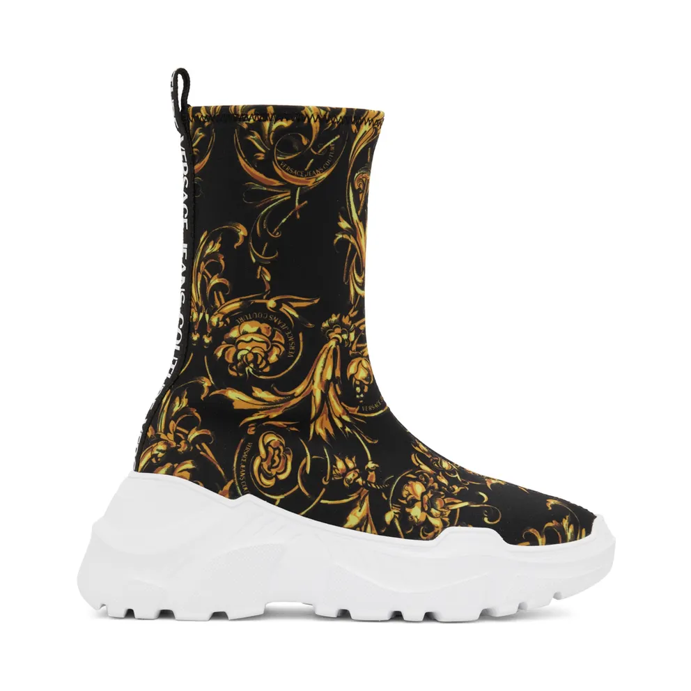 Versace Jeans Couture Black Barocco Speedtrack High-Top (E72VA3SC9EZS033)