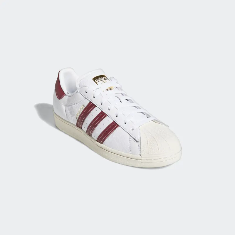 Adidas Superstar Cloud White / Collegiate Burgundy / Gold Foil (GZ1603)
