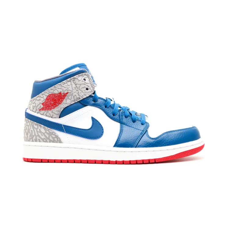 Air Jordan 1 Mid True Blue (554724-107)