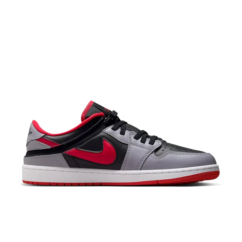 Jordan 1 Low Flyease Fire Red Cement Grey (DM1206-060)
