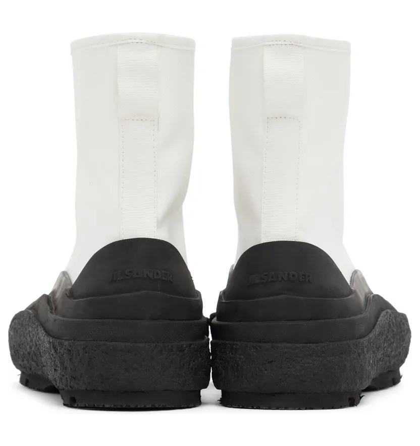 Jil Sander Off-White Canvas High-Top Sneakers (JI37522A_15600) (4)