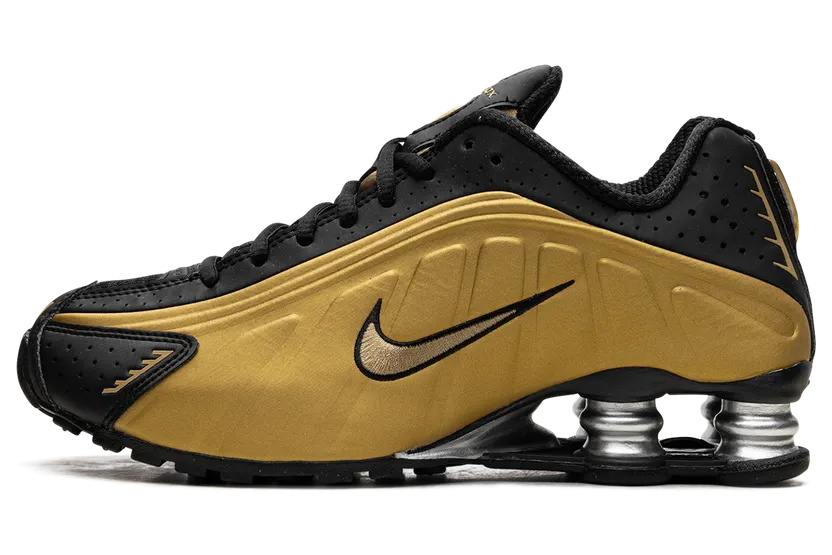 Nike Shox R4 (black / metallic gold / metallic silver) – AR3565-005
