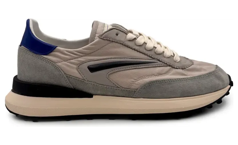 D.A.T.E. Athleta Touch sneakers met vlakken – Grijs (M441ATNYLG)