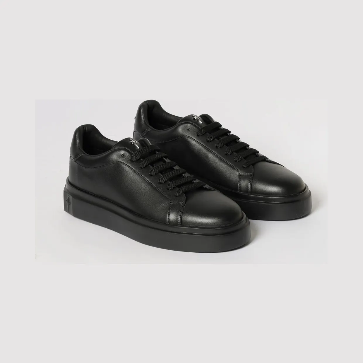 Cesare Paciotti Leather Sneakers Black (MU69400VT999)