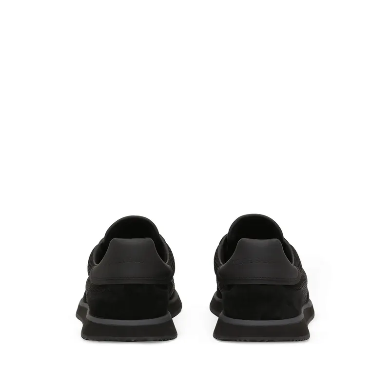 Dolce & Gabbana Mixed-material DG Cushion “Black” (CS2288 A5355 8B956)