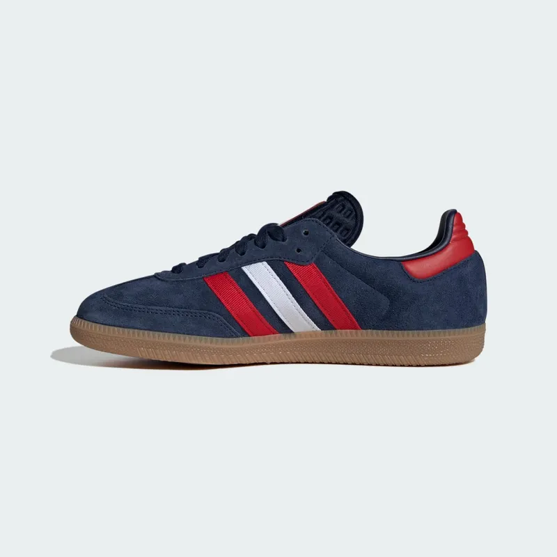 Adidas Samba OG “FIFA World Cup 2026 Night Indigo Scarlet” (IH6828)