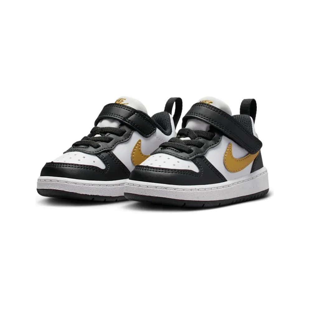 Nike Court Borough Low Recraft Black White Metallic Gold (DV5458-008)