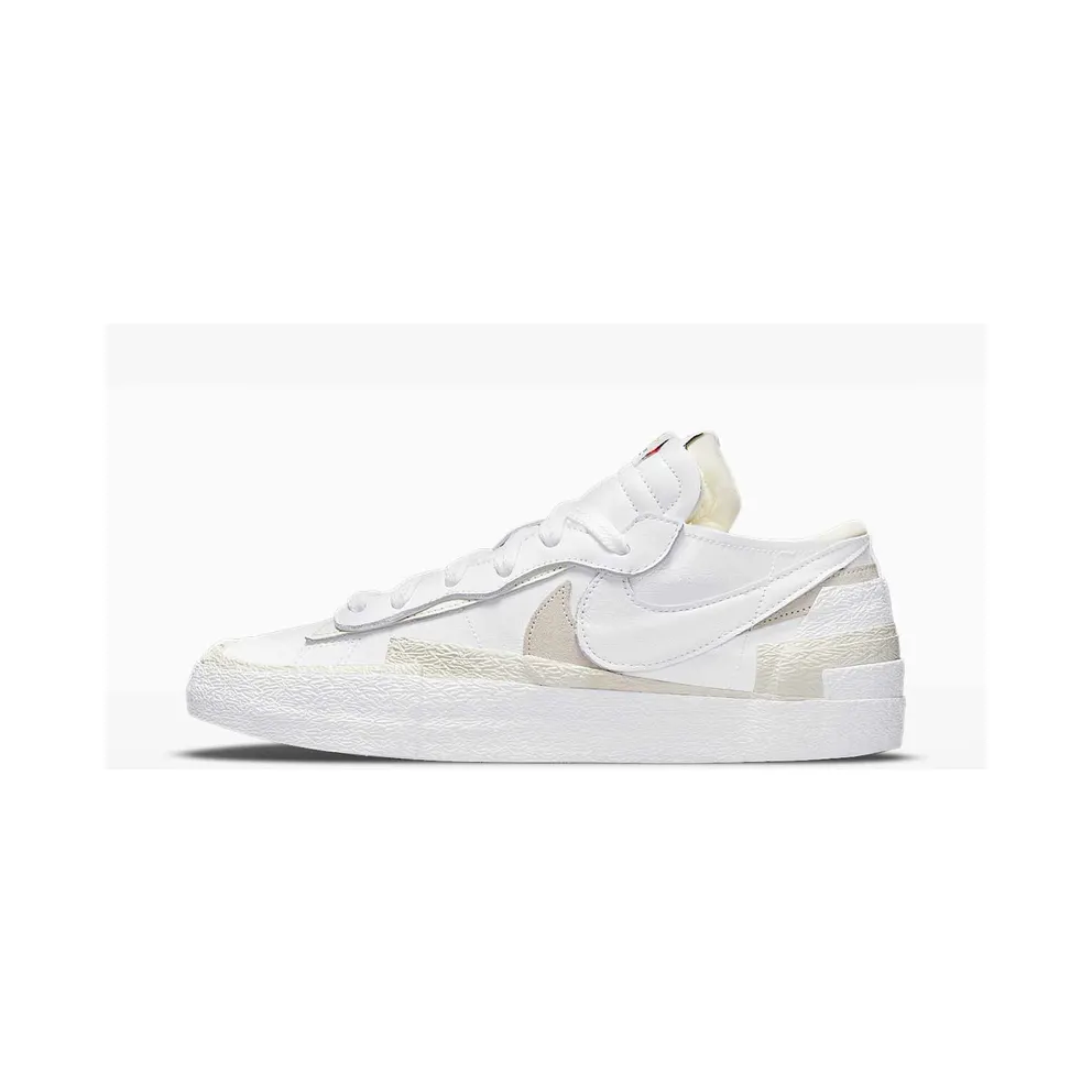 Nike x Sacai Blazer Low White Patent Leather (DM6443-100)