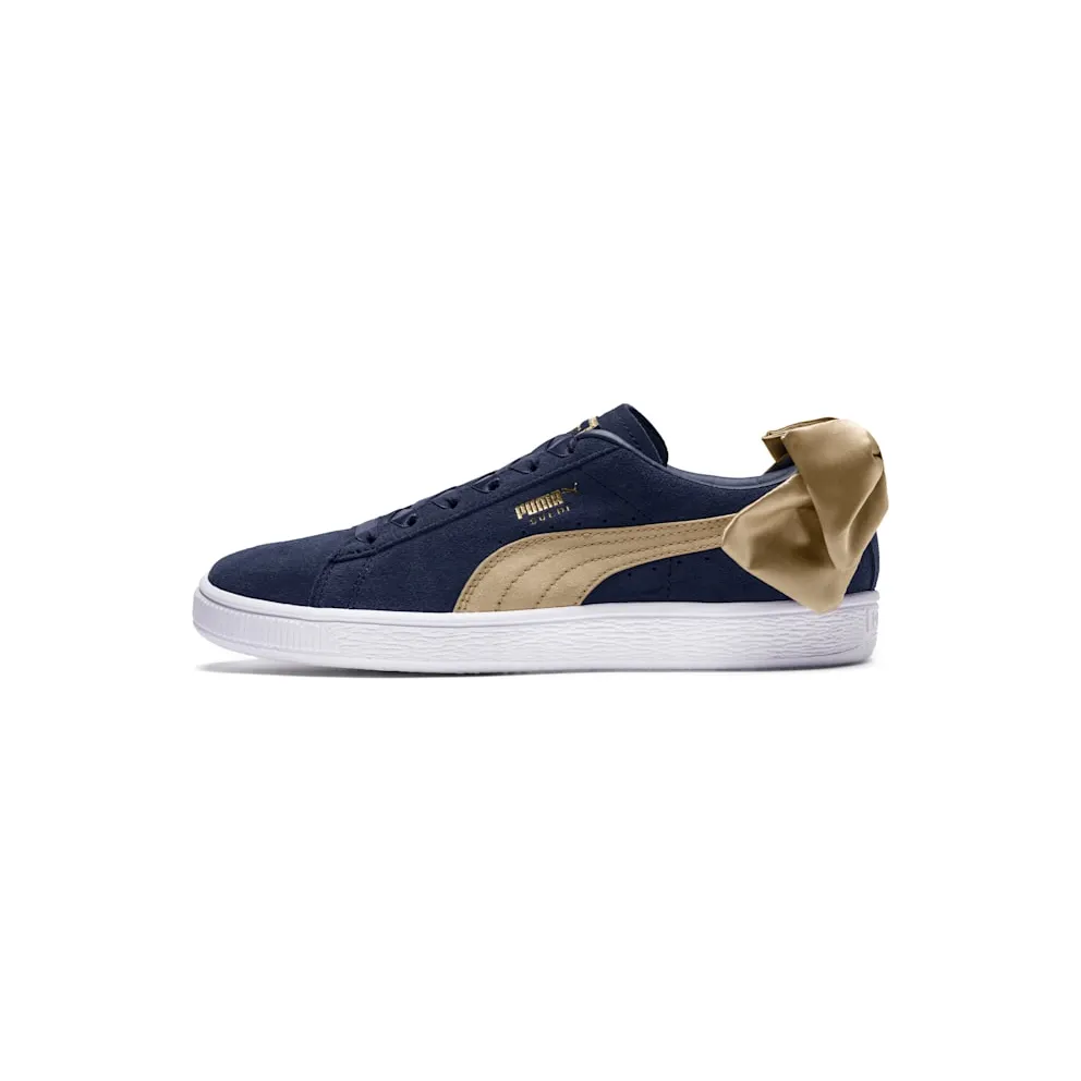 Puma Suede Bow Varsity Peacoat (W) Peacoat/Metallic Gold (367732-02)