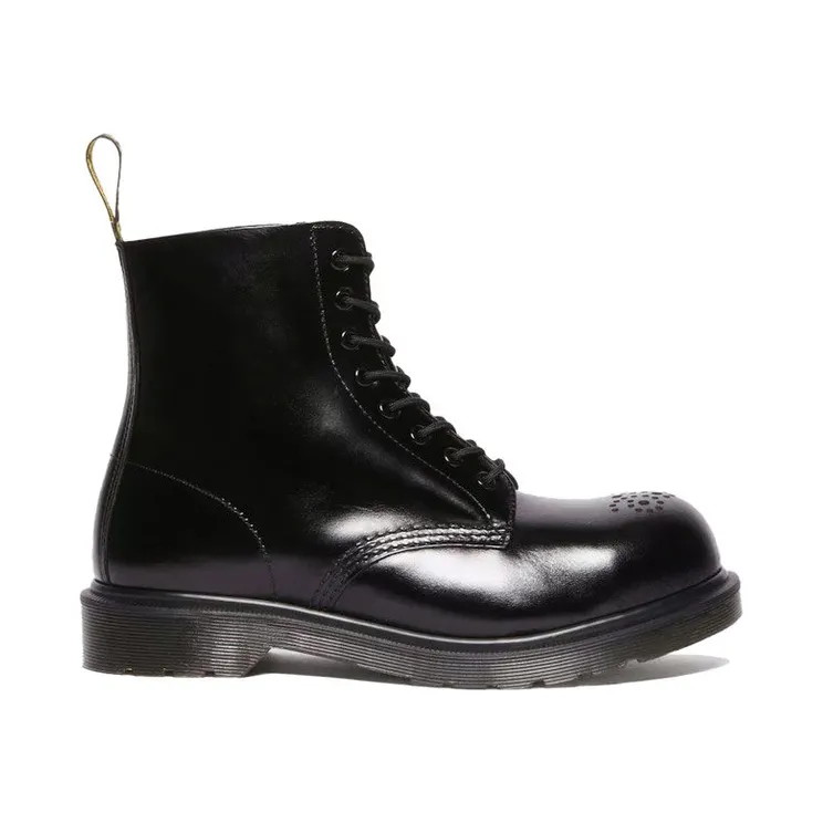 Dr. Martens 1460 Analine Leather Steel Toe Boots Black (41001001)