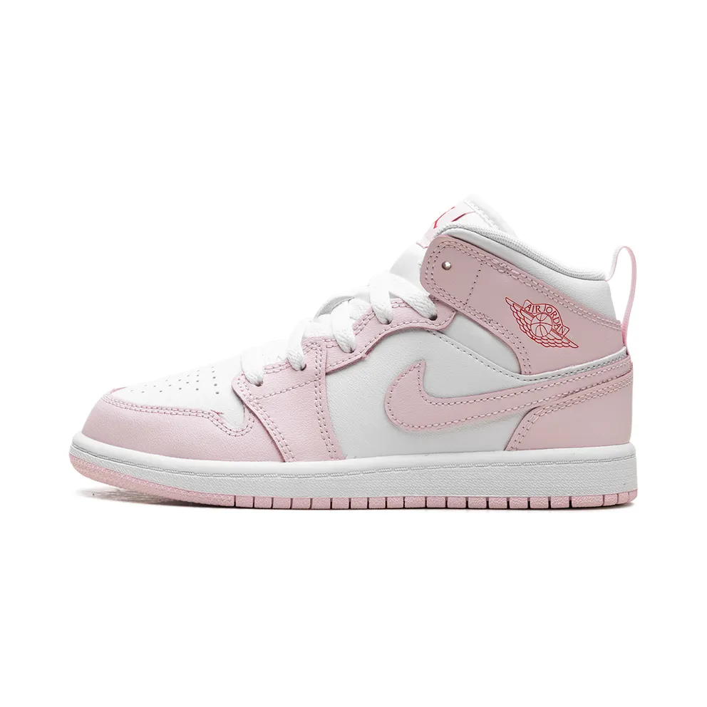 Jordan 1 Mid PS “Pink Foam Fire Red White” (DQ8424-608)