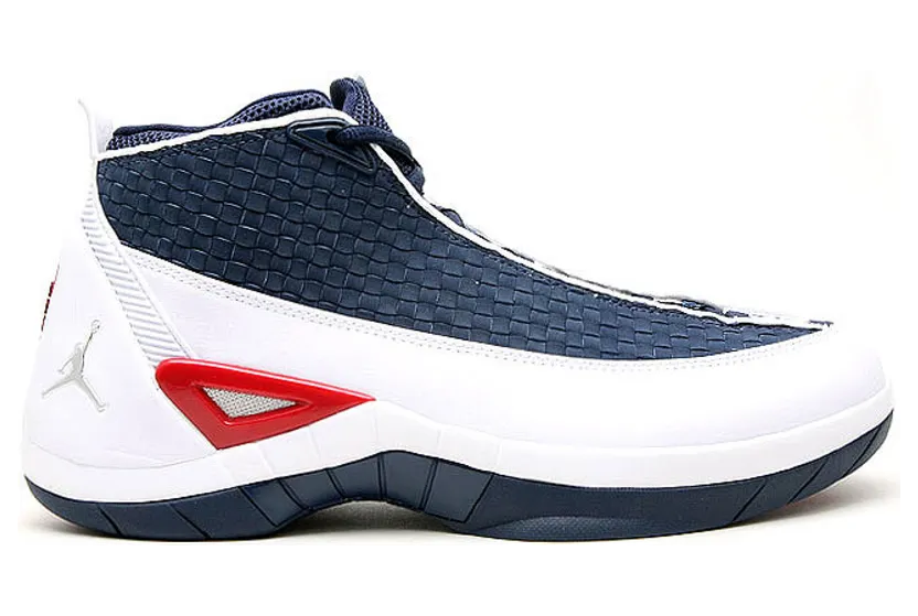 Jordan 15 SE White Navy Red