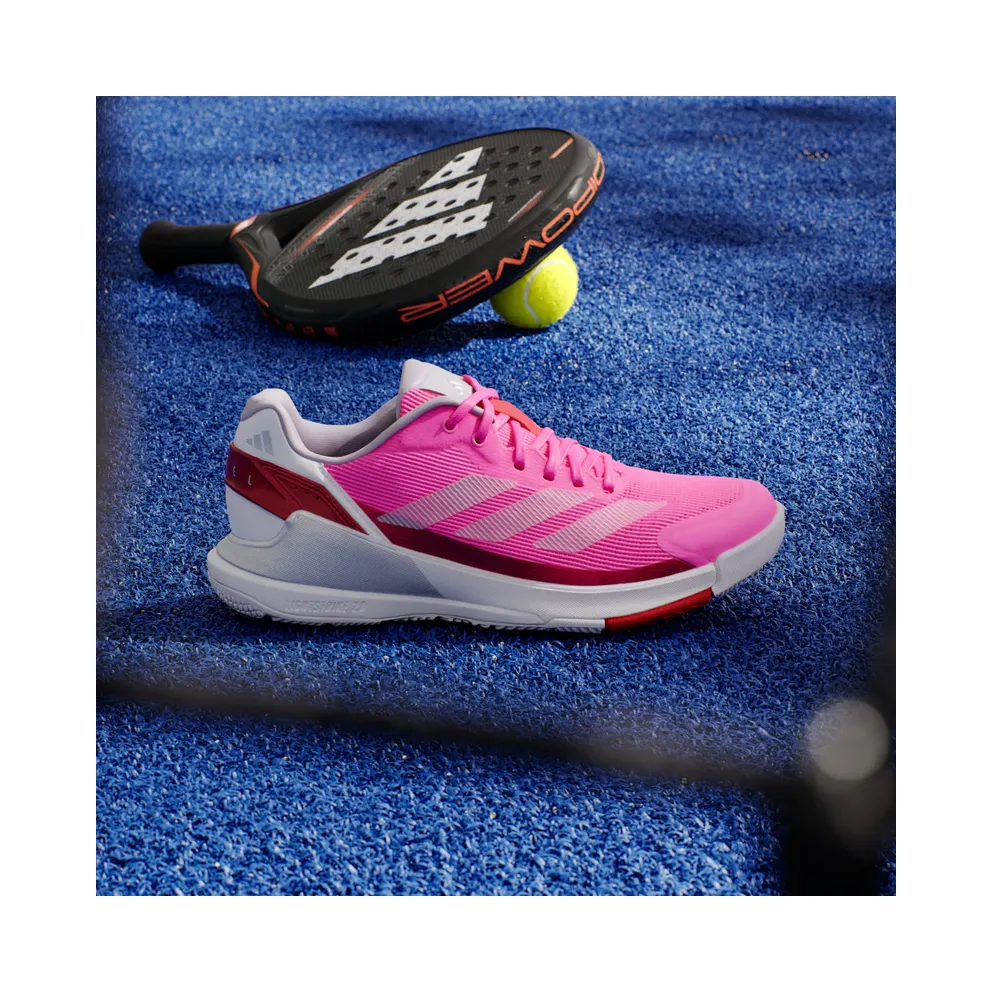 Adidas Crazyquick Lightstrike Padel Shoes Lucid Pink / Silver Metallic / Lucid Red (IH3395)