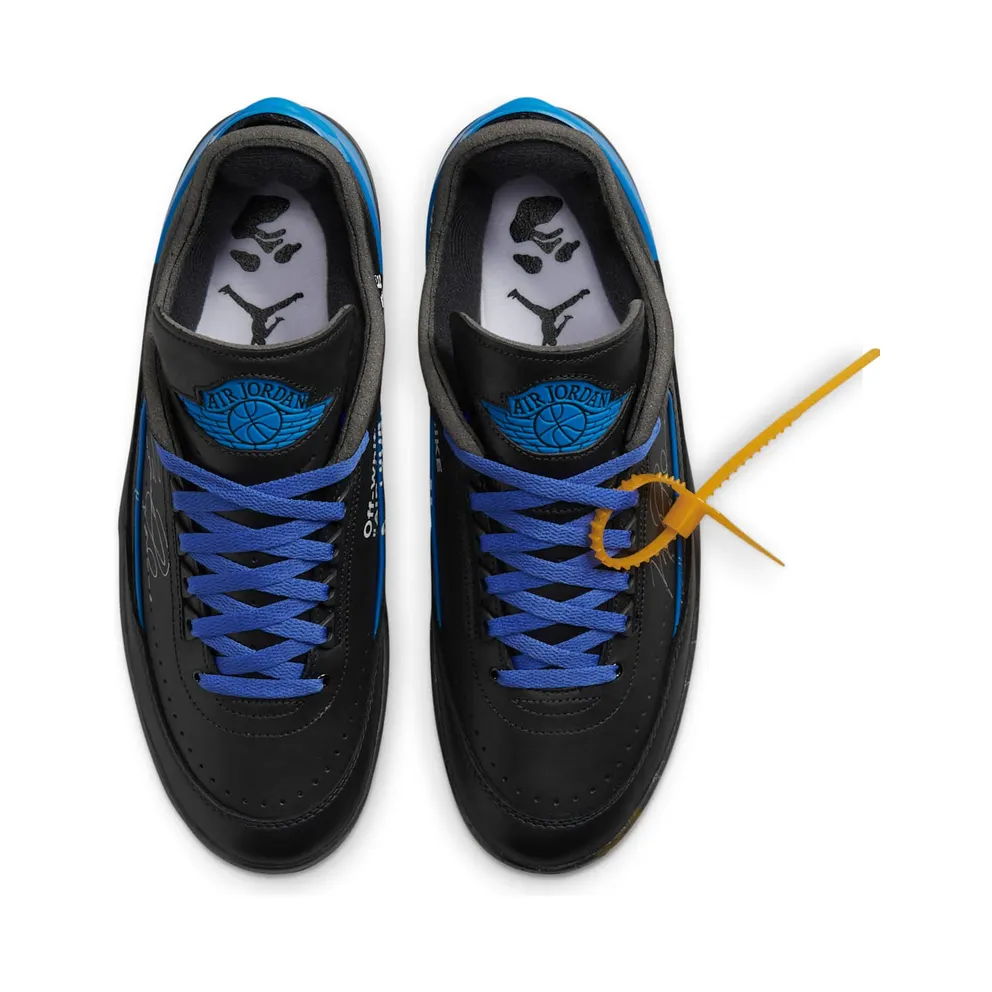 Air Jordan 2 x Off-White Retro Low SP Black Blue (DJ4375-004)