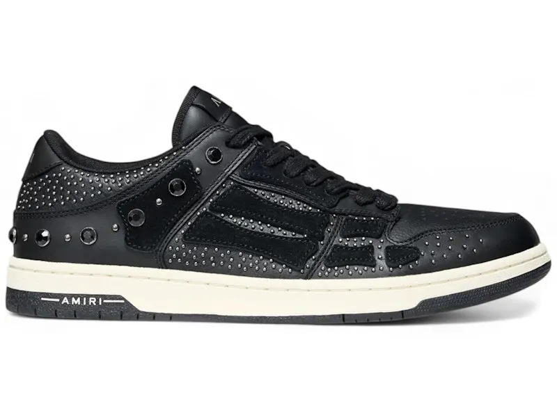 AMIRI Skel-Top Low Crystal Studded Black (AMFOSR1170-001)