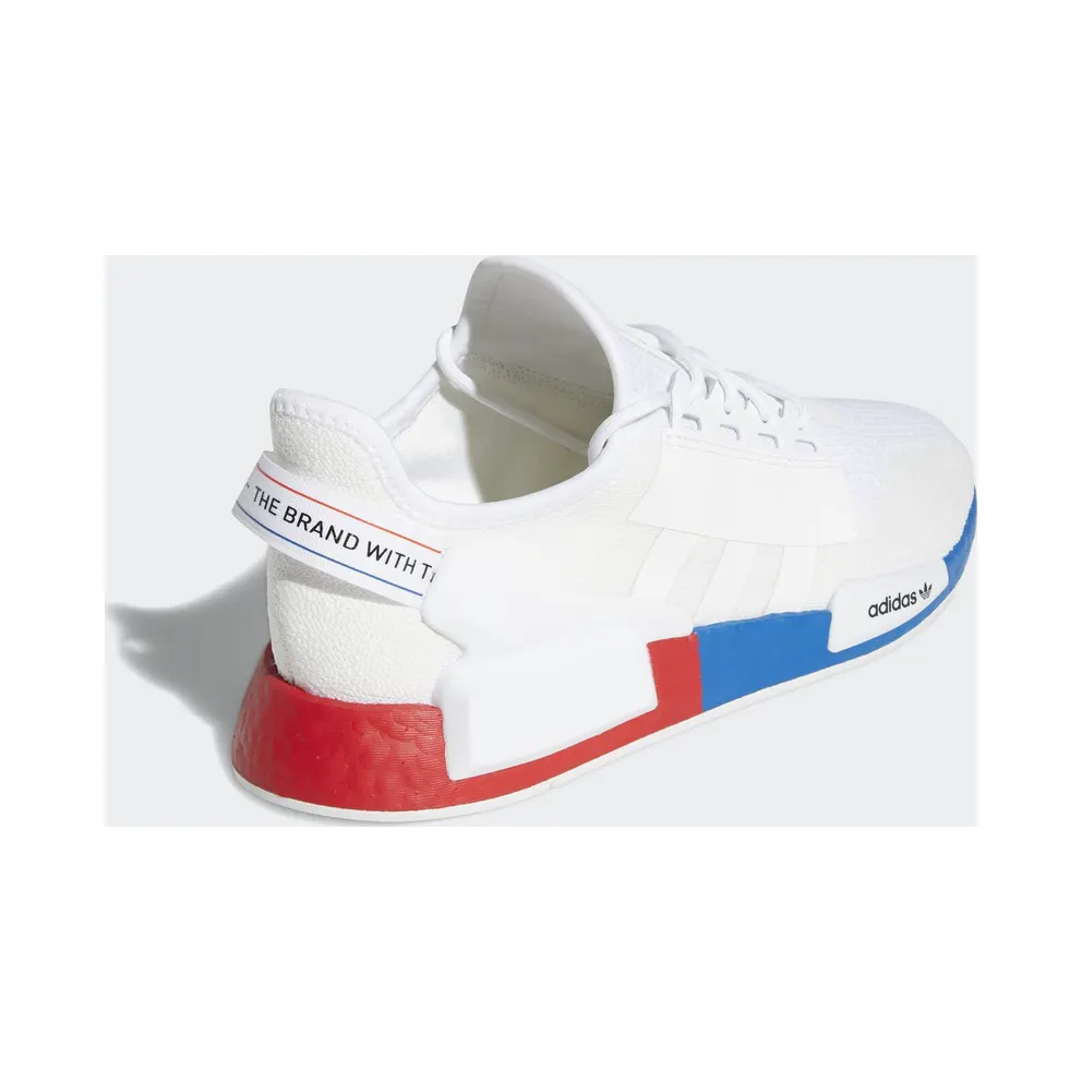 adidas NMD R1 White Red Blue Cloud White/Crystal White/Lush Red (FX4148)