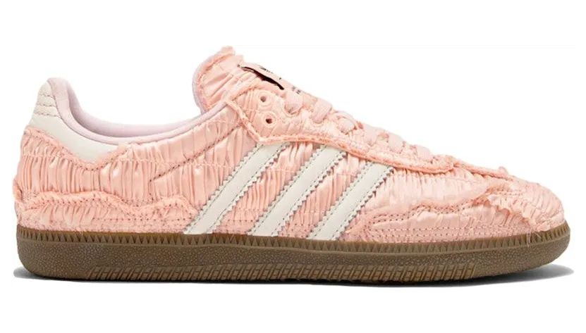 adidas Samba Reverie by Caroline Hú CLOT Pink Textured Silk Upper (JQ4747)