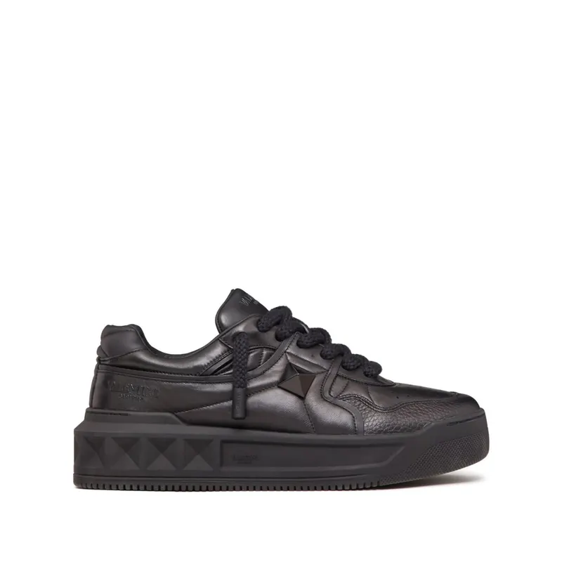 Valentino Garavani One Stud Xl Nappa Leather Low-top “Black” (8Y2S0G37XTM 0NO)