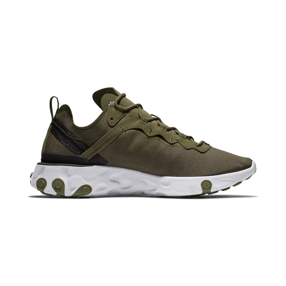 Nike React Element 55 Medium Olive Medium Olive/Black-White-Cool Grey (BQ6166-200)