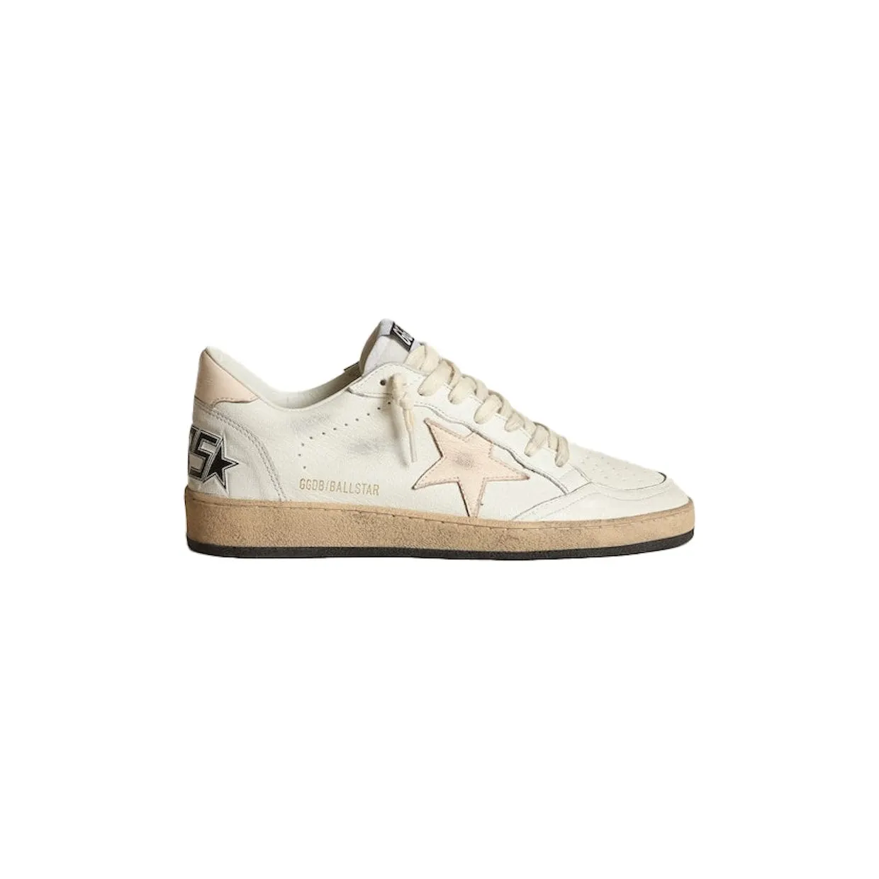 Golden Goose Ball Star LTD White Salmon Pink (GWF00117.F003428.10816)