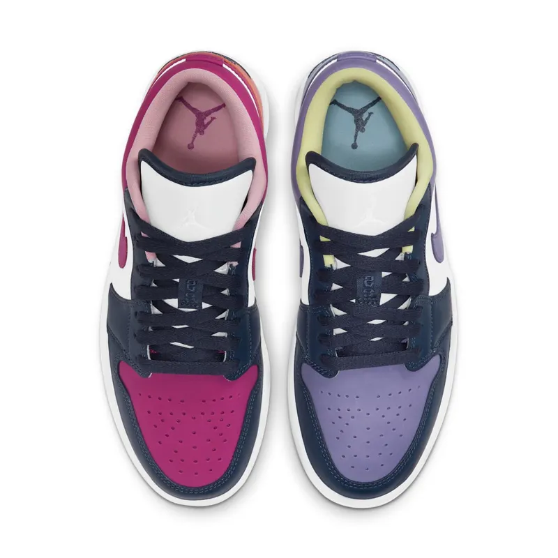 Jordan 1 Low Purple Magenta (W) Purple/White-Navy (DJ4342-400)