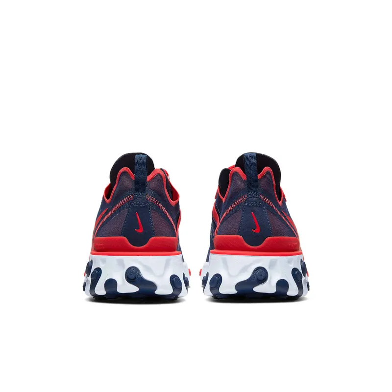 Nike React Element 55 New England Patriots College Navy/White-Silver-University Red (CK4883-400)