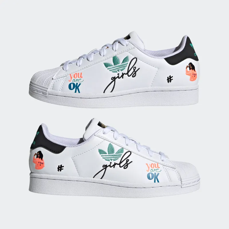 Adidas Superstar Pure Cloud White / Core Black / Gold Metallic (H03995)