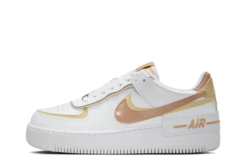 Nike Air Force 1 Low Shadow White Team Gold Rattan (DZ1847-111)
