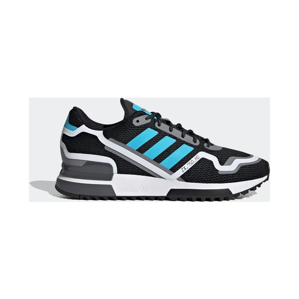 adidas ZX 750 HD Schuh Core Black / Bright Cyan / Grey Three (FV2874)
