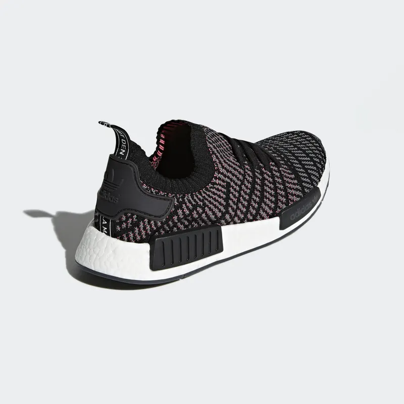 adidas NMD R1 STLT Black Grey Solar Pink Core Black/Grey Four/Solar Pink (CQ2386)