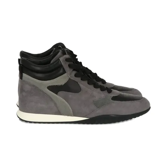 Hogan High-Top-Sneakers aus Wildleder “Grey” (HXW5650DR10QCS9956)