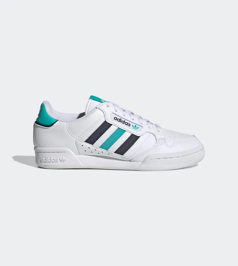adidas Continental 80 Stripes Cloud White Shadow Navy Semi Mint Rush (GW1705)