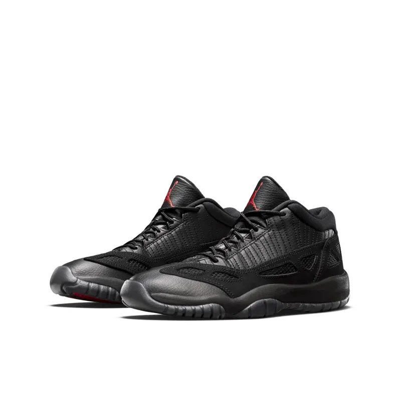Jordan 11 Retro Low Referee (GS) Black/True Red (768873-003)