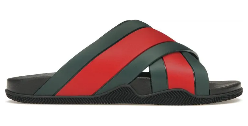 Gucci Web Slide Black Rubber (630326 J8700 8460)